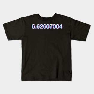 Planck's Constant Glitched Kids T-Shirt